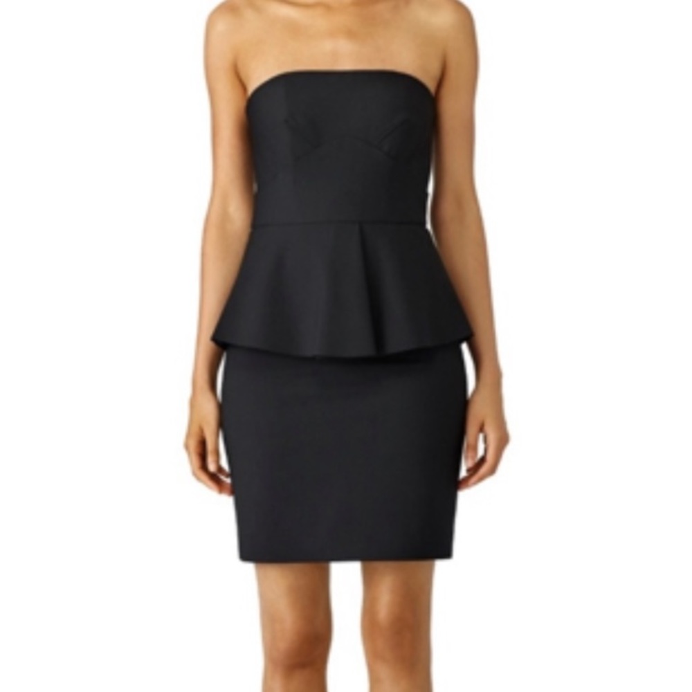 Elizabeth and James Black Laurel Strapless Dress